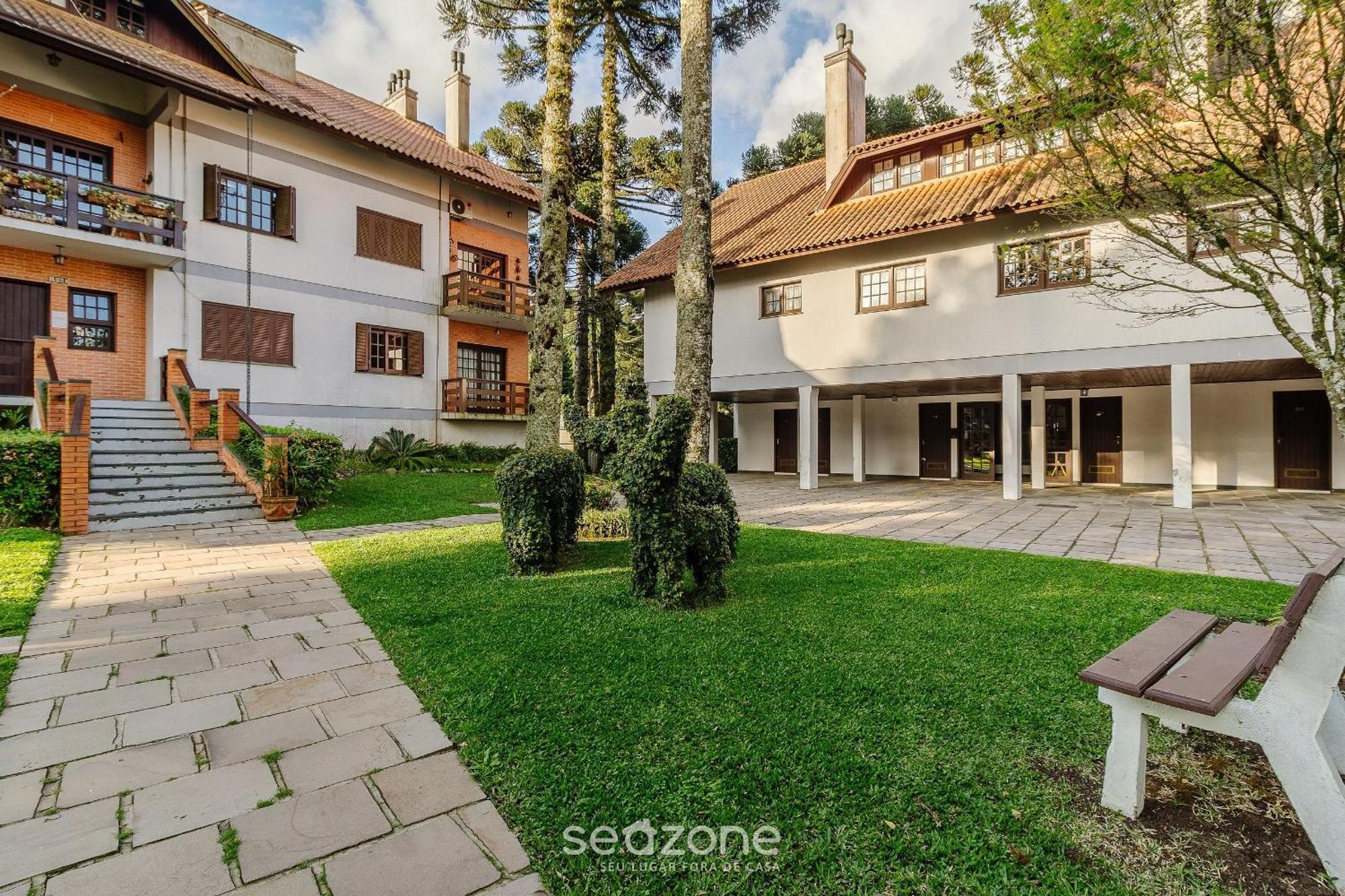 Apto Duplex C/ Lareira 100M Do Lago Negro Rln204 Грамаду Екстер'єр фото